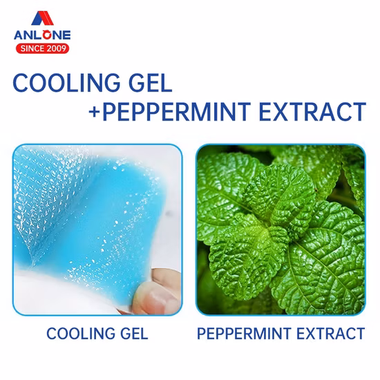 Fever Cooling Patch for Headache and Pain Relief, Hydrogel Cooling Fever Patch