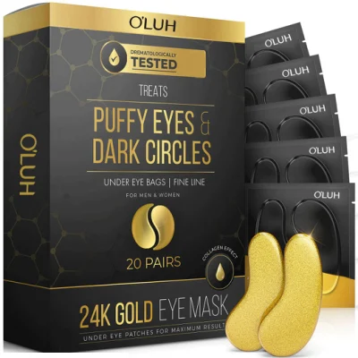 Wholesale Anti Wrinkle Collagen Eye Patch 24K Gold Eye Mask Private Label Anti-Aging Masks
