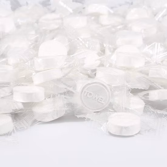 Portable Pure Cotton Compressed Candy Towel with Purity Water Facial Cleansing Disposable Face Towel