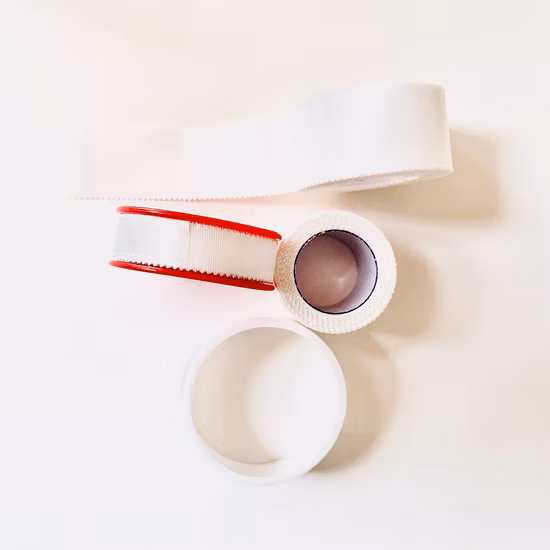 Medical Disposable Adhesive Skin Color White Color Silk Plaster Bandage Surgical Silk Tape for Wound