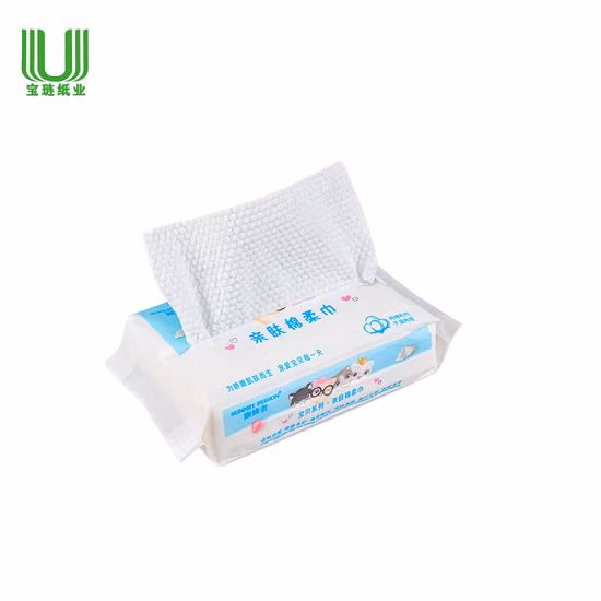 2022 Wholesale Facial Towel Cleansing Cotton Tissue Wet and Dry Disposable Facial Tissue Papers Towel